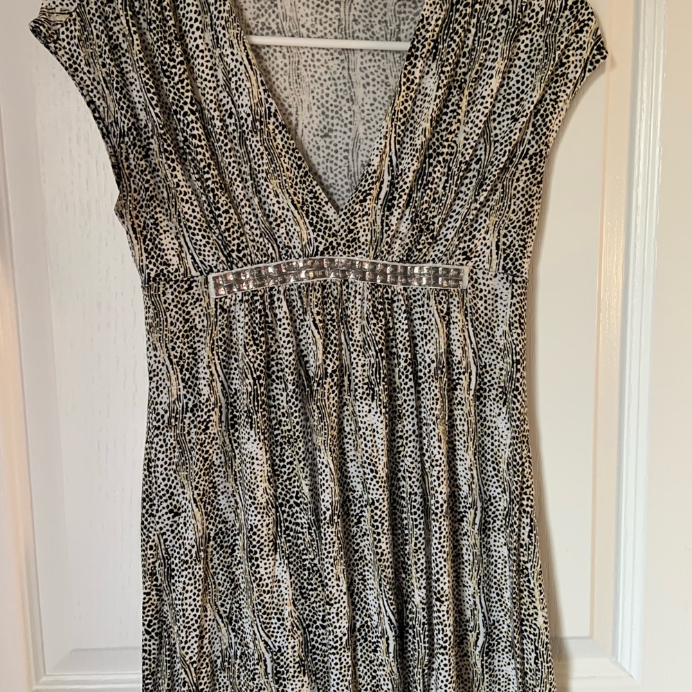 Express dress leopard print Small